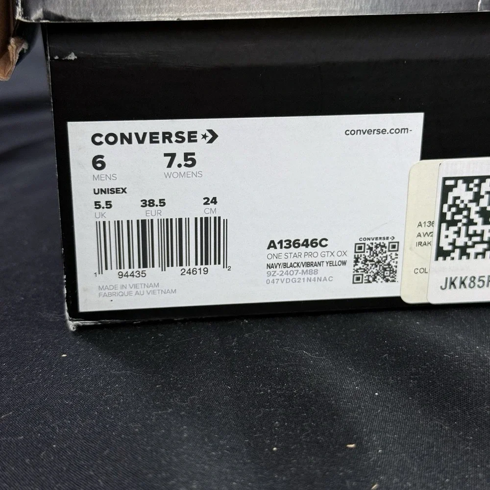 Converse One Star Pro Low Top Irak Gore‎ Tex Suede Navy (A13646C) Mens 6 W 7.5